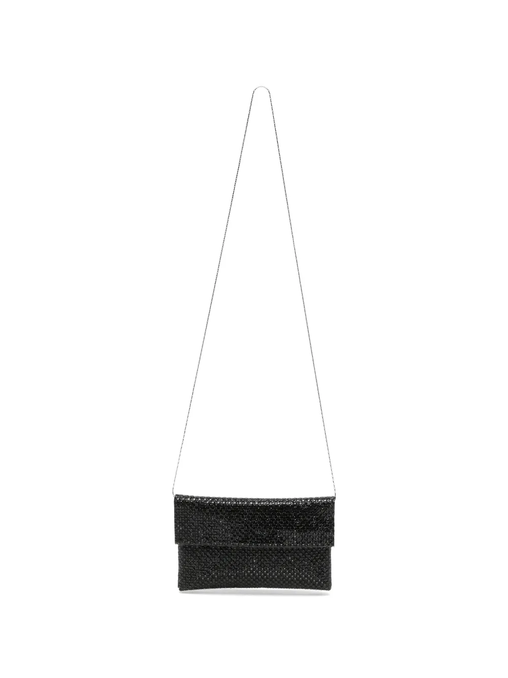 TWENTY FOURHAITCH Morna crystal-embellished clutch bag - Nero