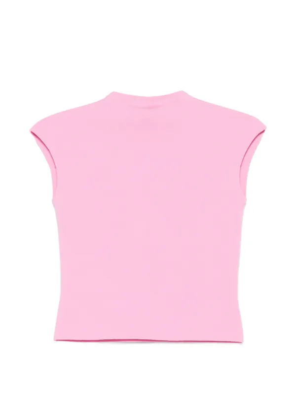 A.W.A.K.E. Mode Knitted Sleeveless Top in Pink
