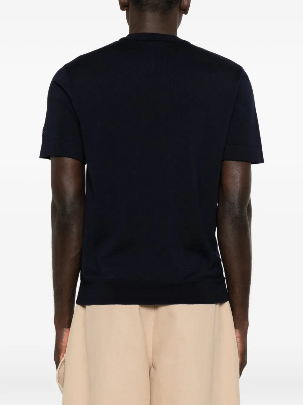 Balmain T-shirt met ronde hals Blauw