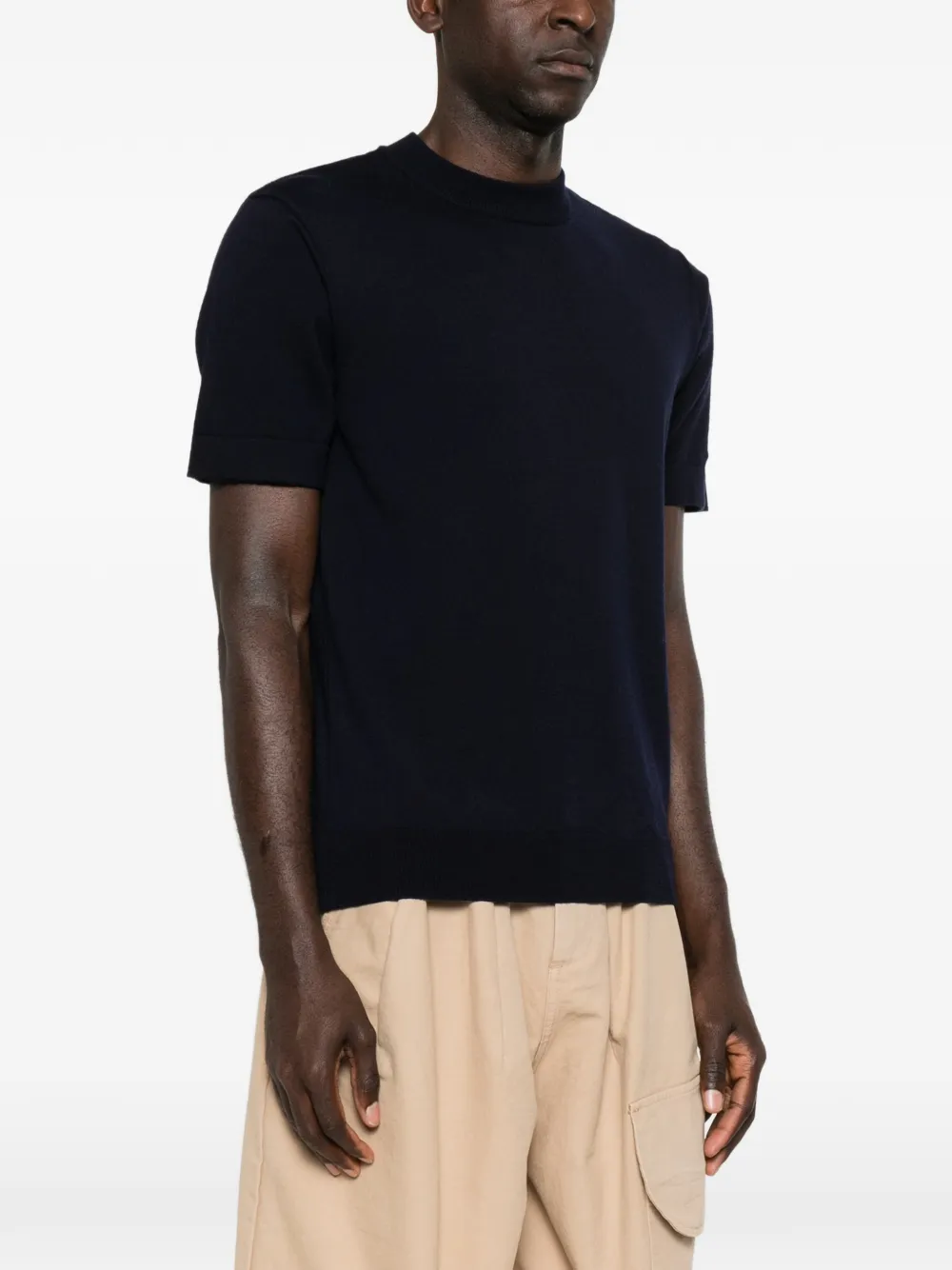 Balmain T-shirt met ronde hals Blauw
