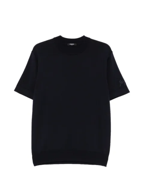 Balmain round-neck short-sleeved T-shirt