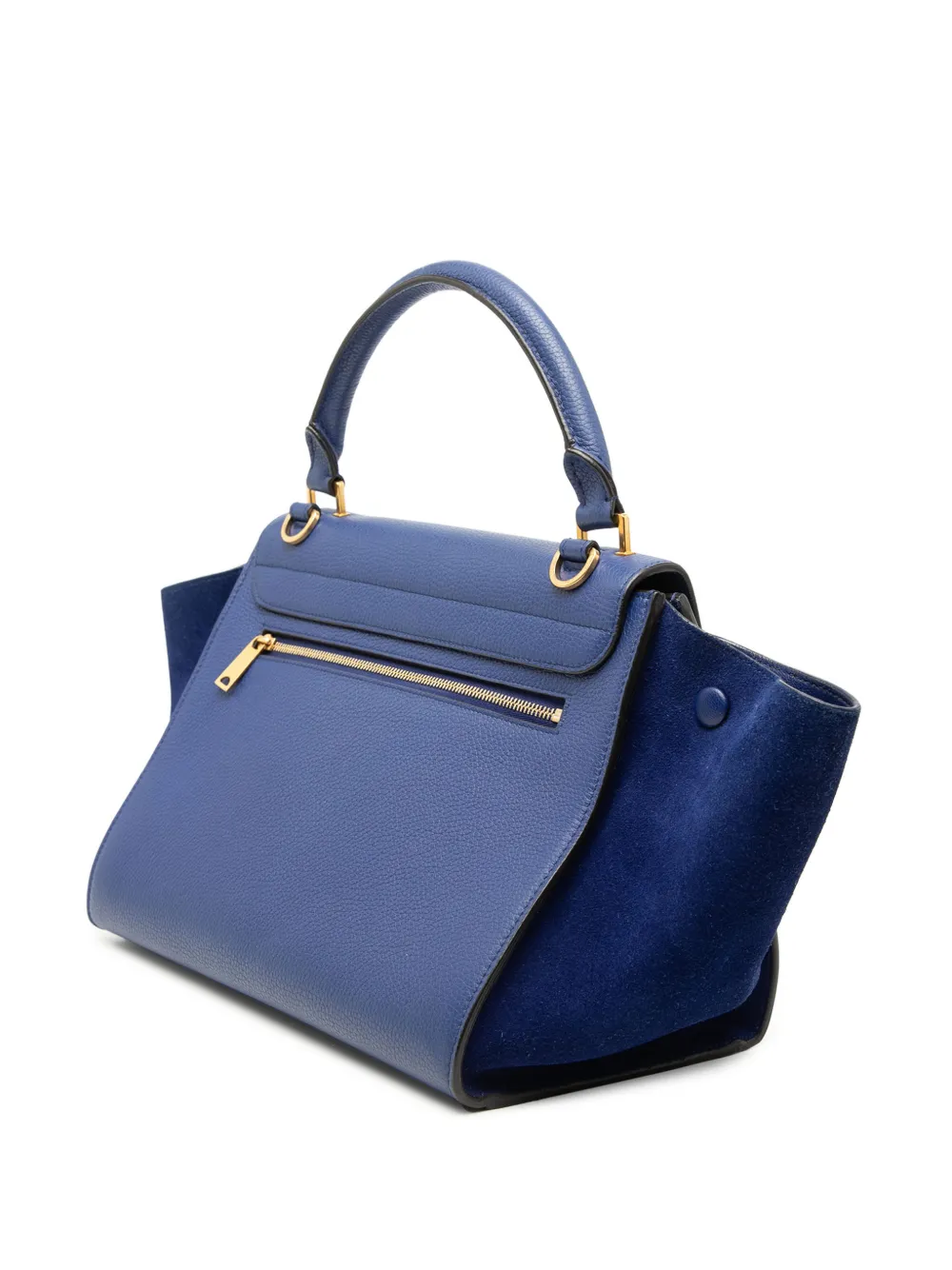  Celine Pre-owned Bolso Satchel Trapeze Pequeño 2014 - Azul 