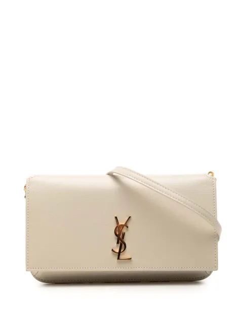 Saint Laurent Pre-Owned 2023 Smooth Leather Cassandre Phone Holder crossbody bag