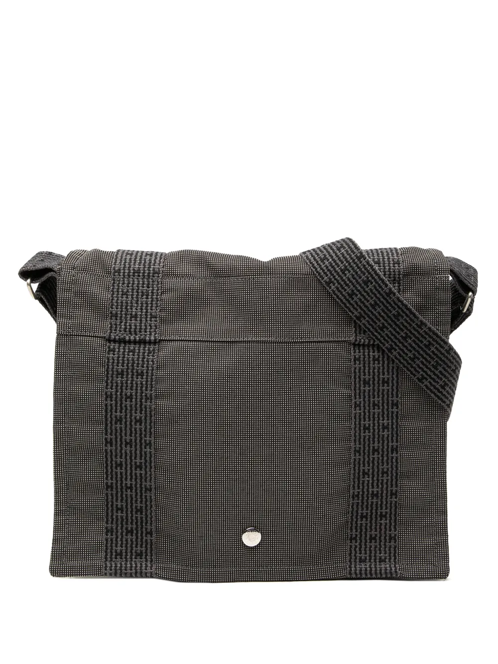 Hermès Pre-Owned 1990-2010 Canvas Herline Besace MM Umhängetasche - Grau