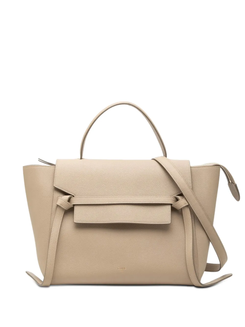 Celine Pre-Owned 2019 mini Satchel-Tasche aus gekörntem Kalbsleder - Nude