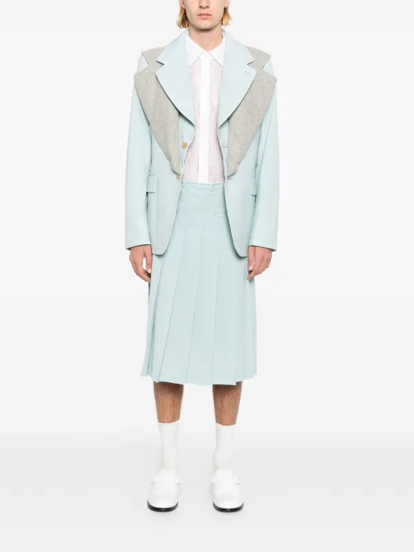 Comme Des Garçons Homme Plus プリーツ スカート | ブルー | FARFETCH JP
