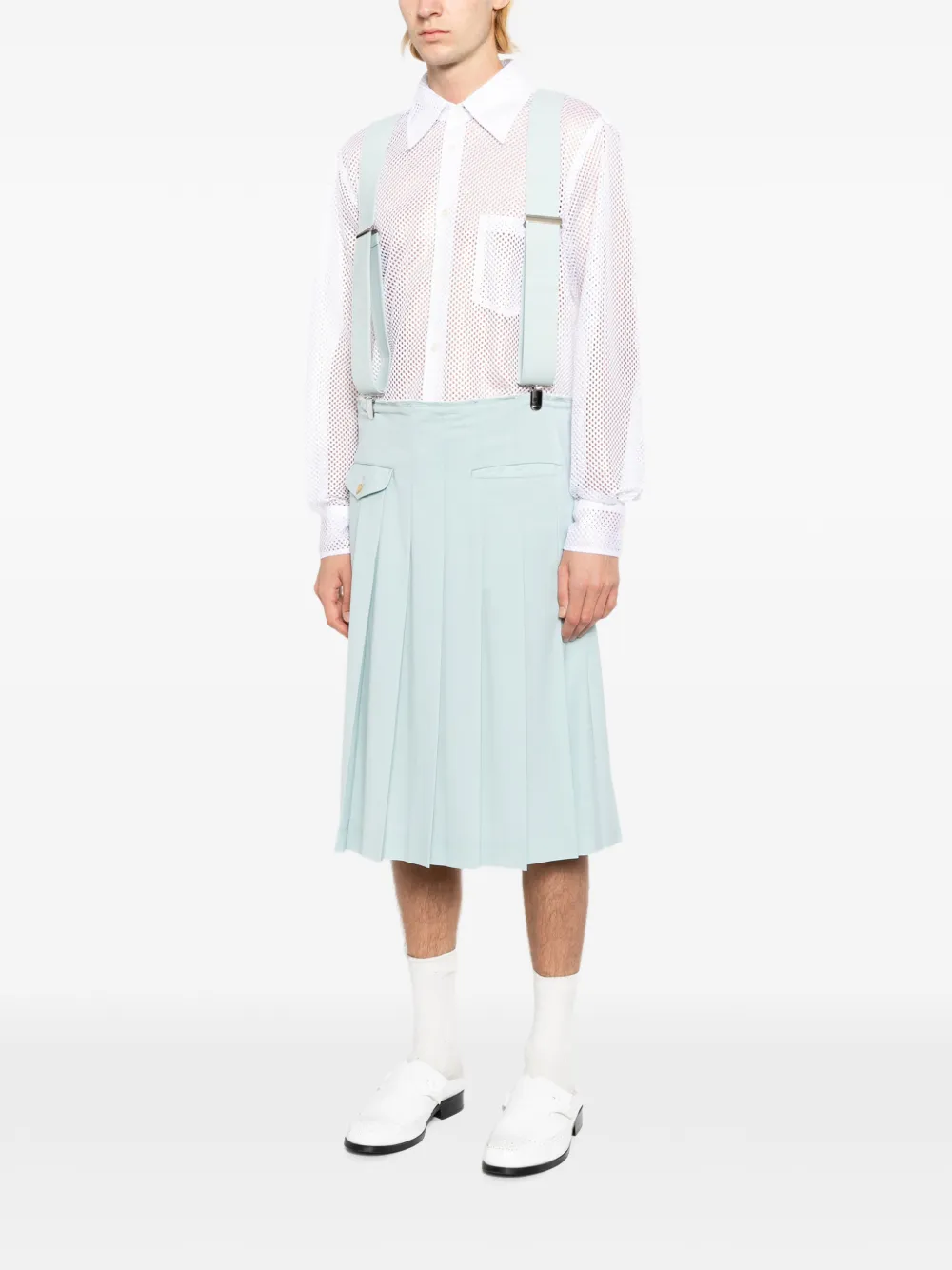 Comme Des Garçons Homme Plus プリーツ スカート | ブルー | FARFETCH JP