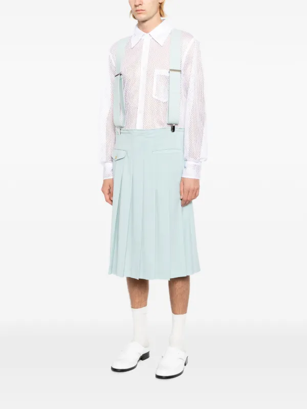 Comme Des Garçons Homme Plus プリーツ スカート | ブルー | FARFETCH JP