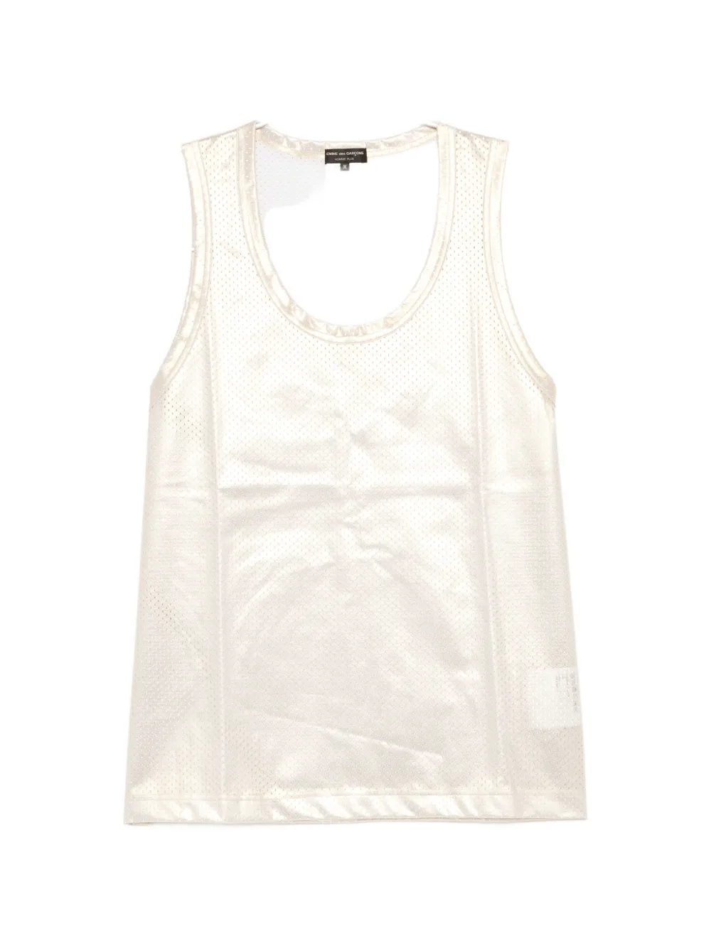 Comme des Garçons Homme Plus metallic mesh vest - Gold