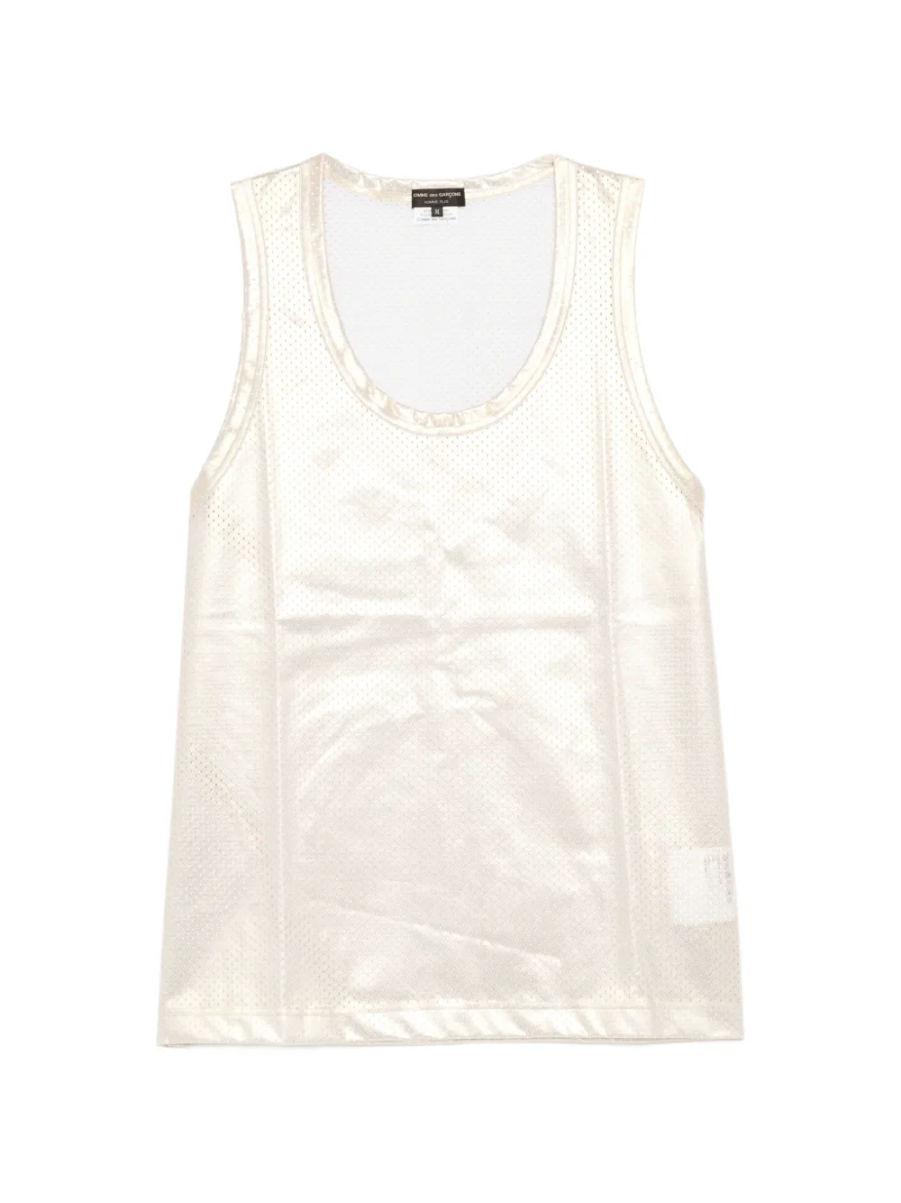 Comme des Garçons Homme Plus metallic mesh vest - Oro