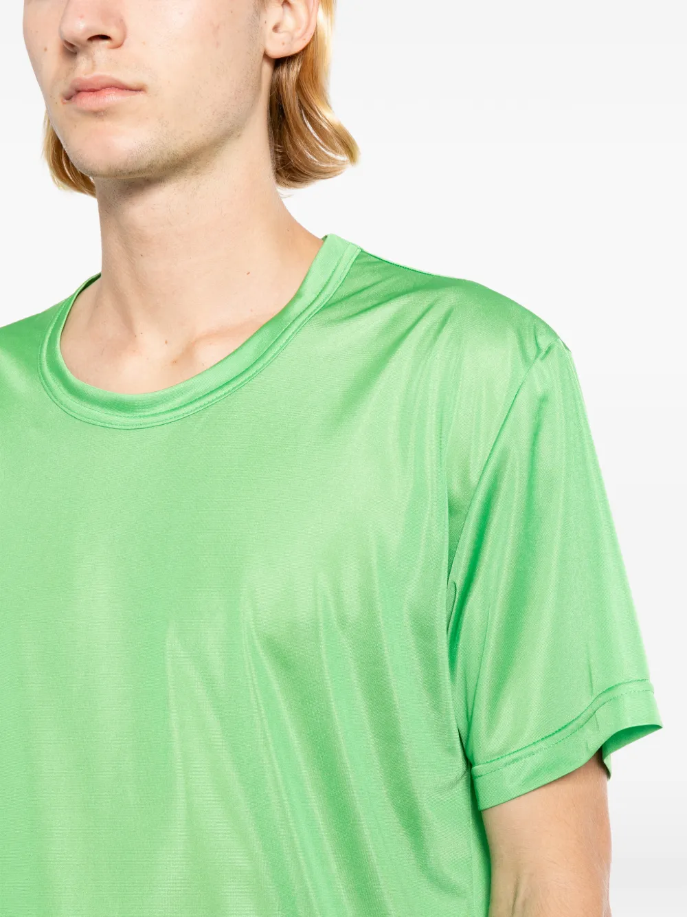 Comme des Garçons Homme Plus Doorzichtig T-shirt Groen
