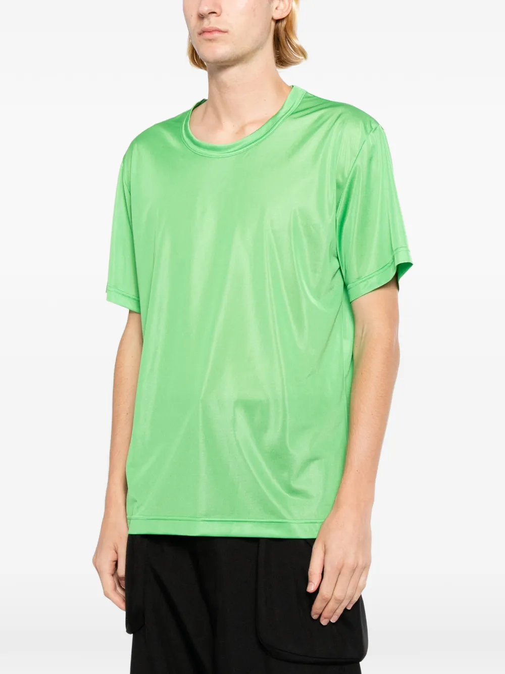 Comme des Garçons Homme Plus Doorzichtig T-shirt Groen