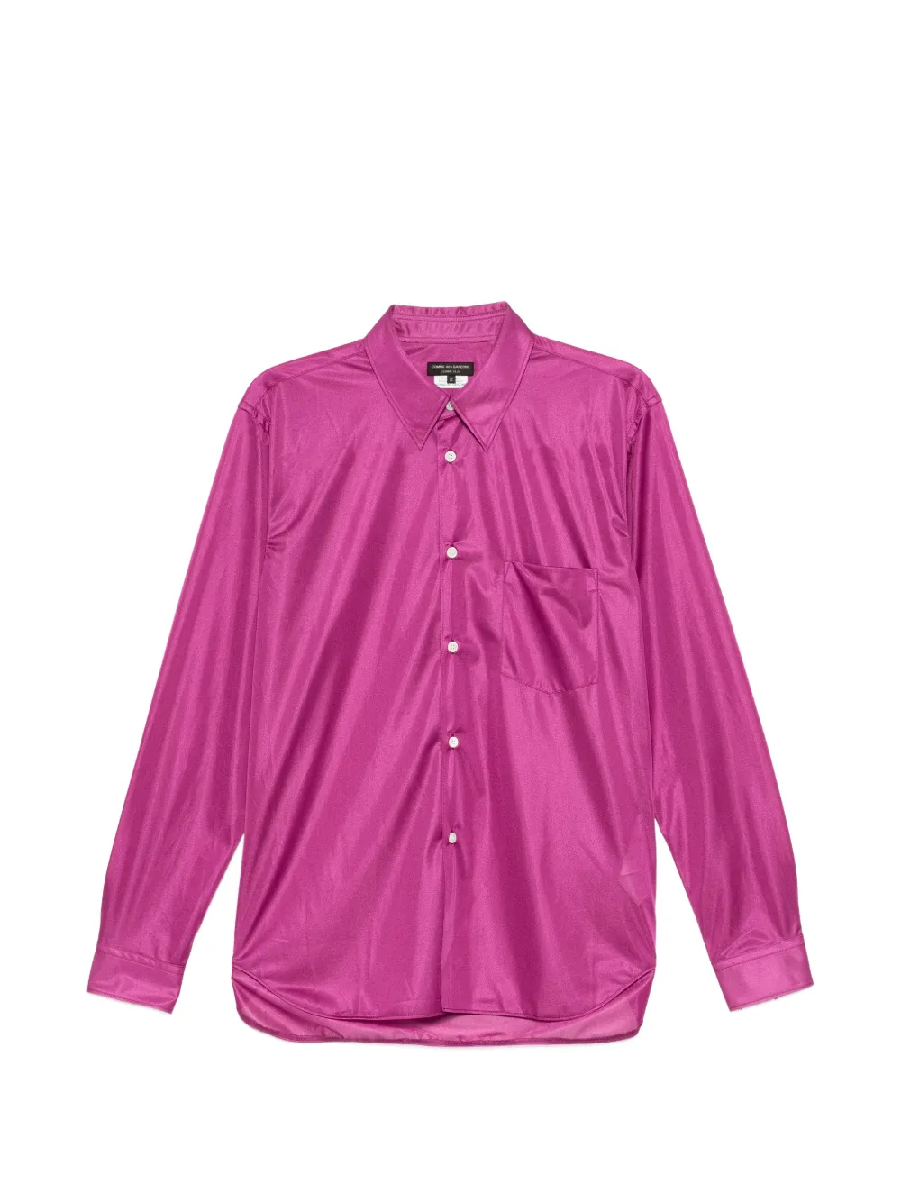 Comme des Garçons Homme Plus sheer-panel long-sleeve shirt - Viola