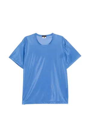 Comme Des Garçons Homme Plus シアーパネル Tシャツ | ブルー