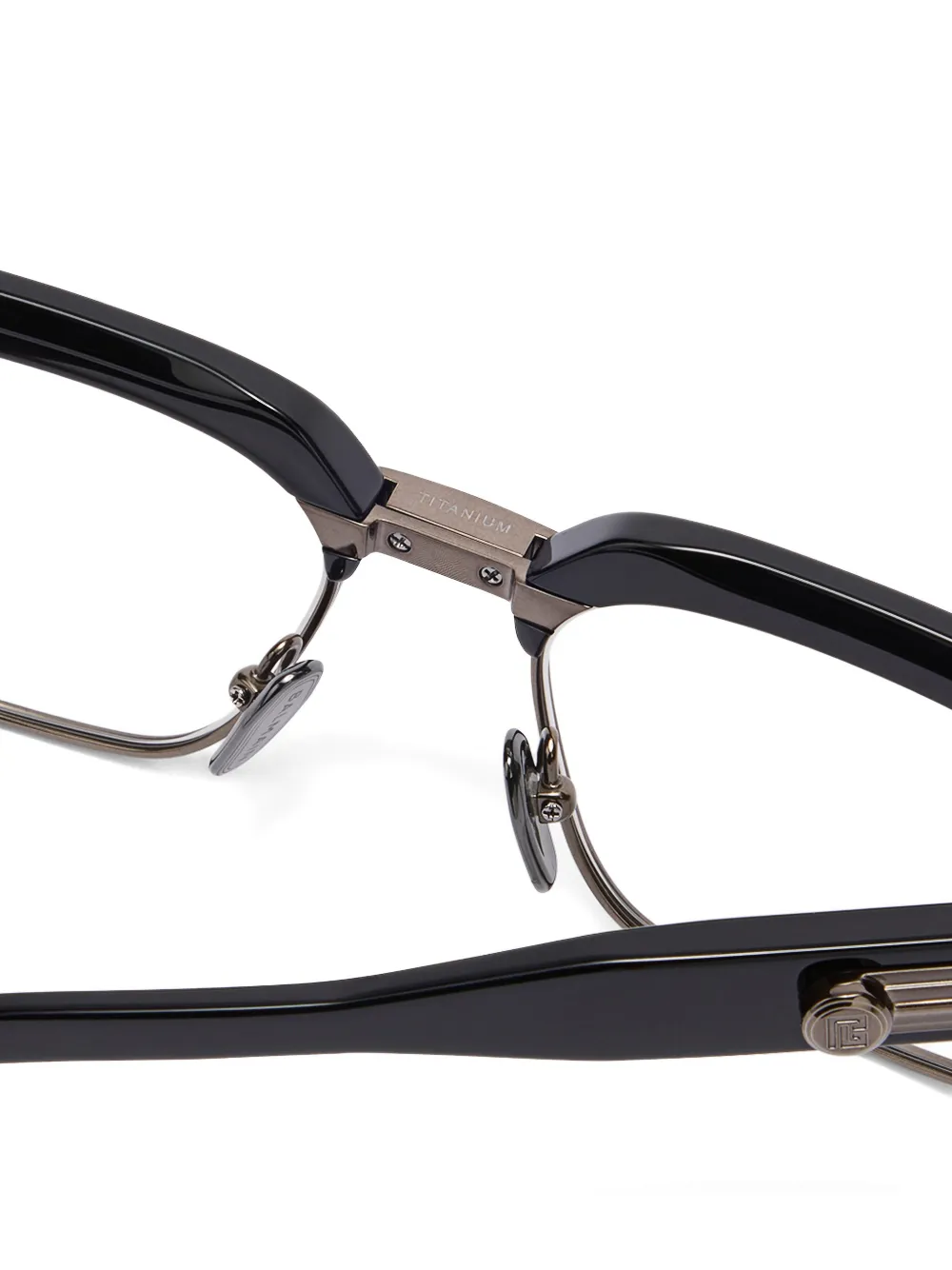Balmain Eyewear Bril met vierkant montuur Zwart
