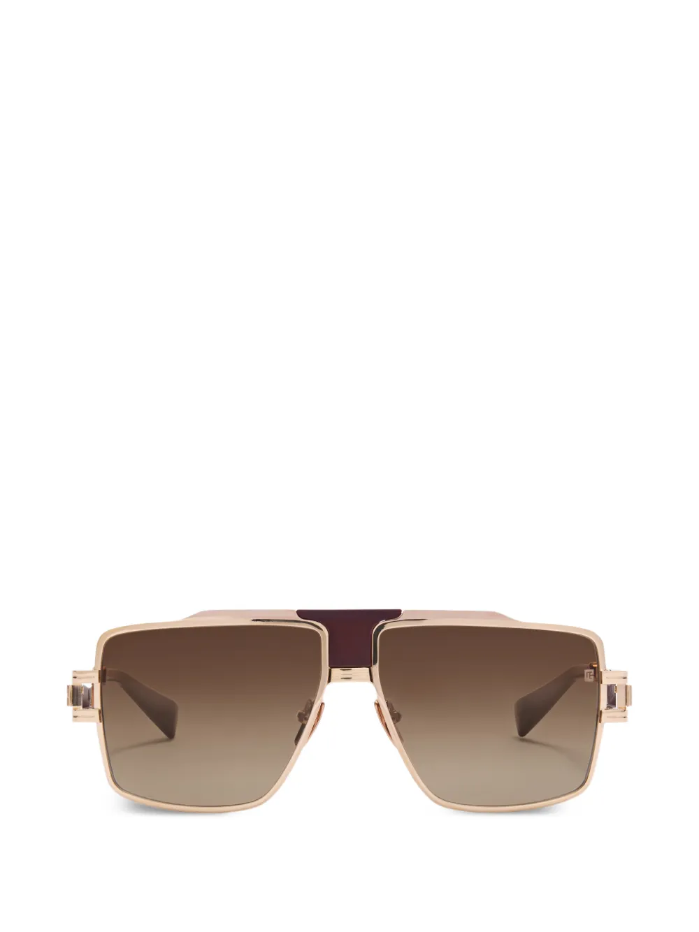 Balmain Eyewear Idol geometric-frame sunglasses - Oro
