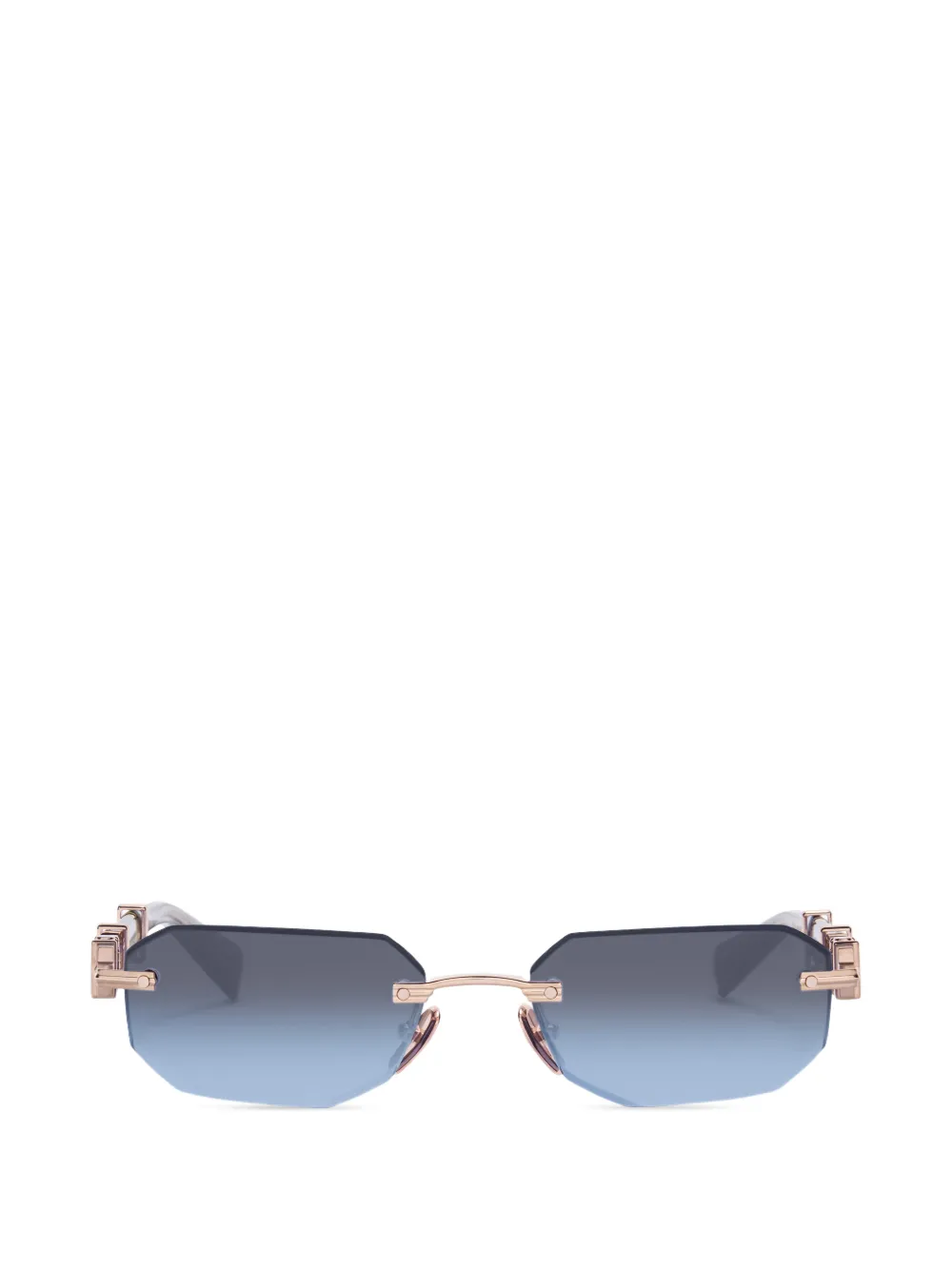 Balmain Eyewear Arcade geometric-frame sunglasses - Rosa