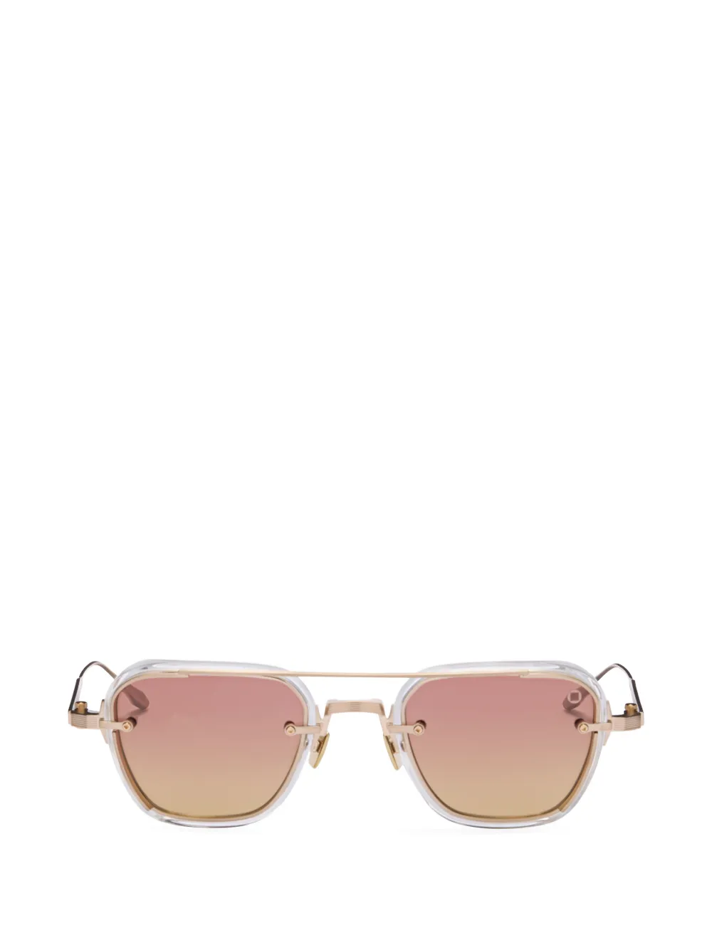 Akoni Jura geometric-frame sunglasses - Gold