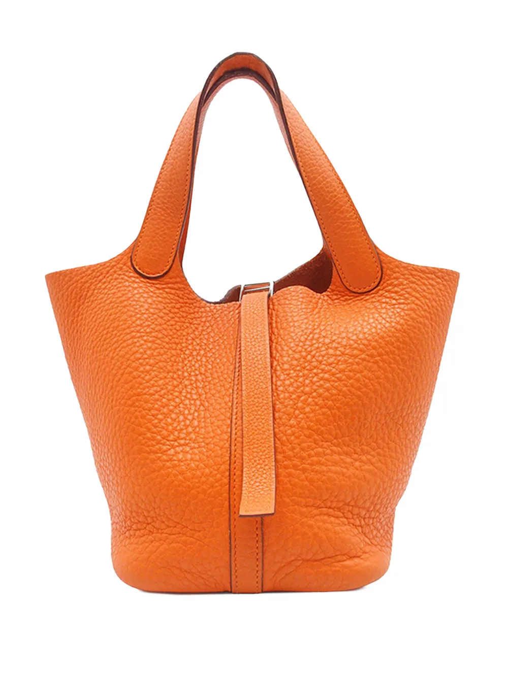 Hermès Pre-Owned 2008 Clemence Picotin Lock Handtasche aus 18cm - Orange