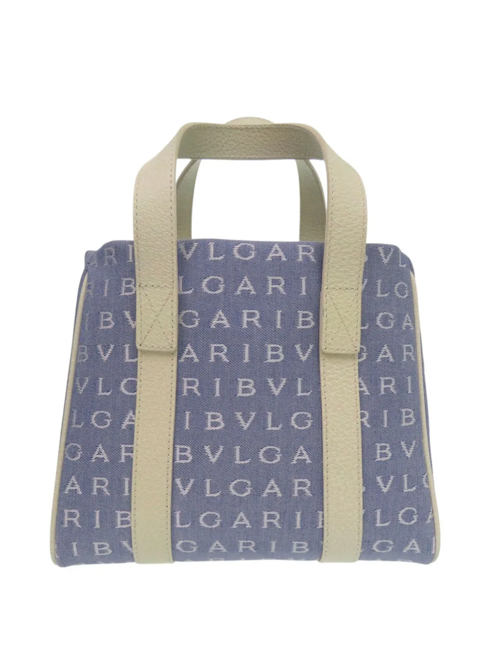 Bvlgari Pre-Owned 2000-2025 Mini Denim Logomania tote bag - Blu