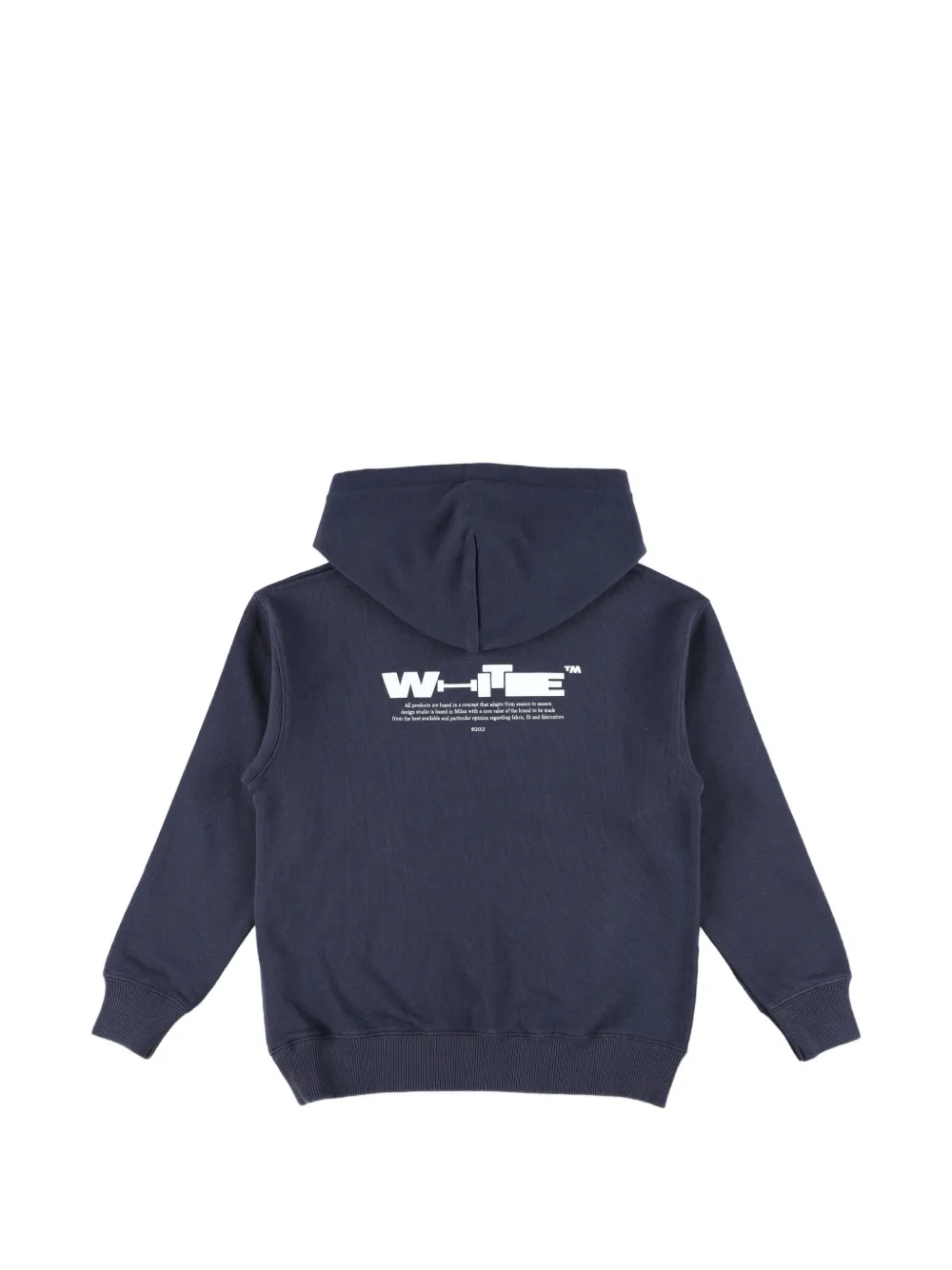 Off-White Kids Hoodie met logoprint Blauw