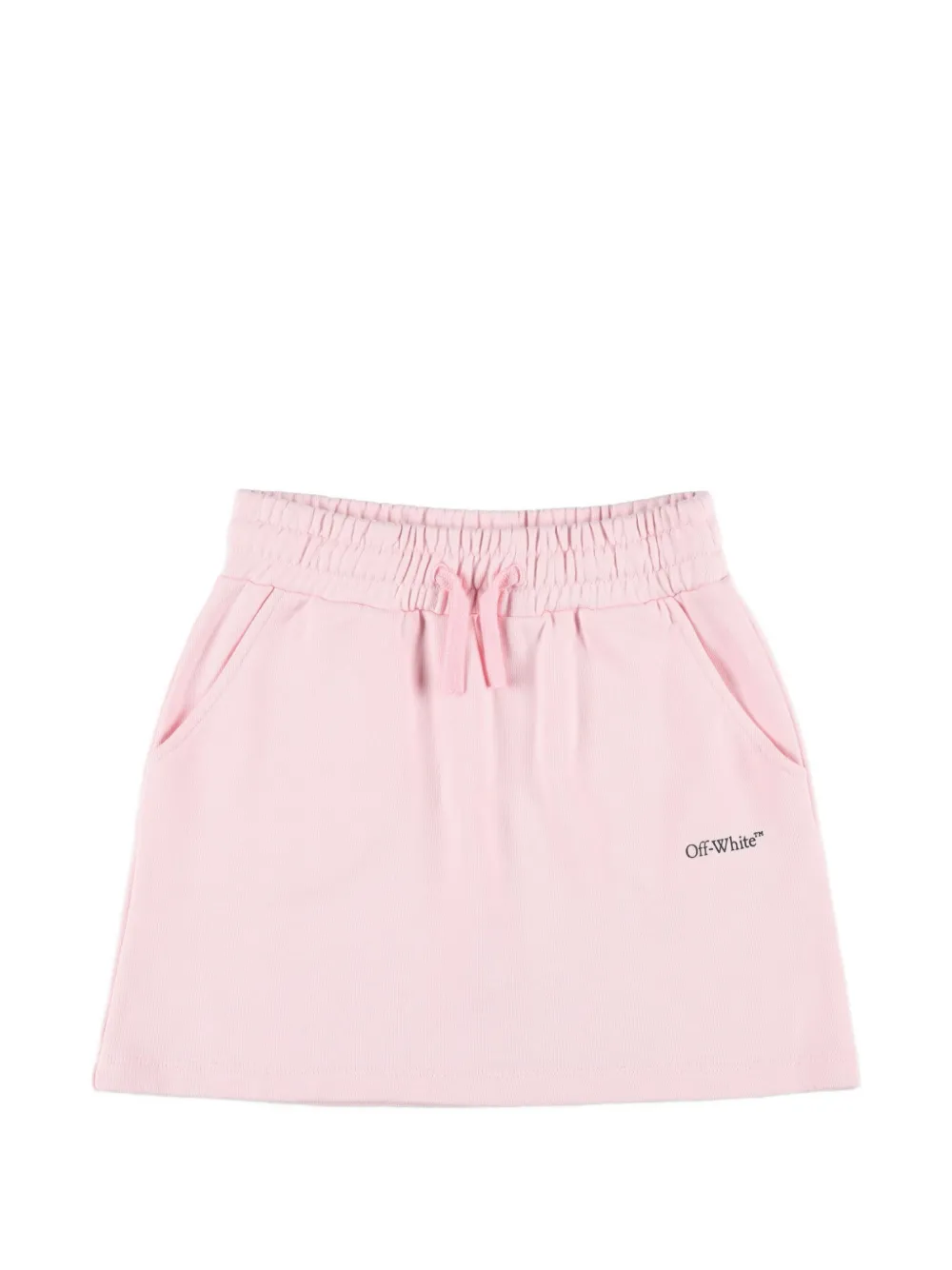 Off-White Kids Bookish logo-print skirt - Rosa