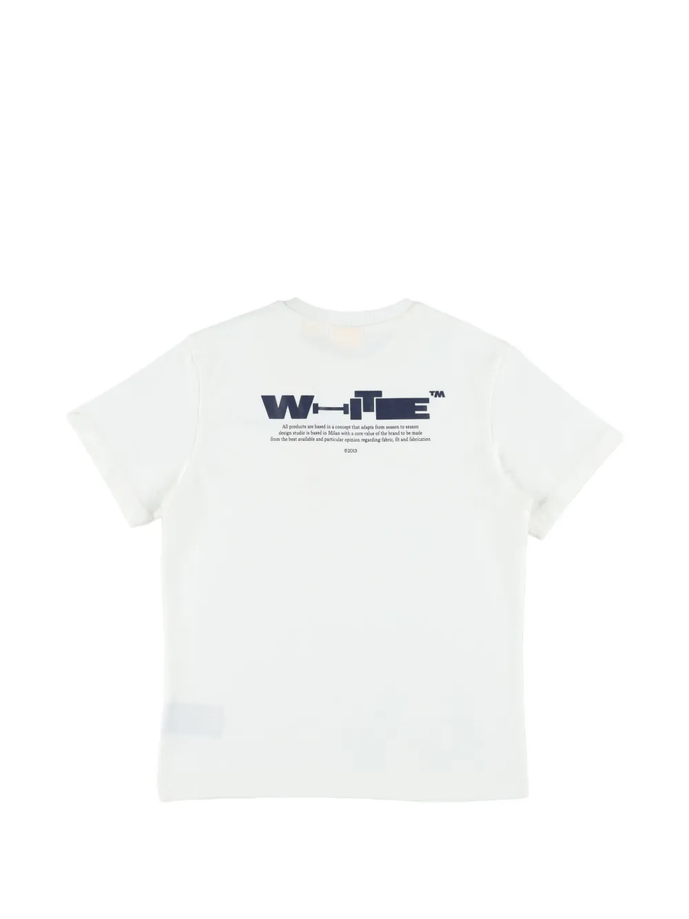 Off-White Kids T-shirt met logoprint Wit