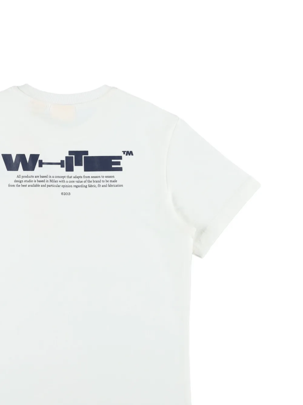 Off-White Kids T-shirt met logoprint Wit