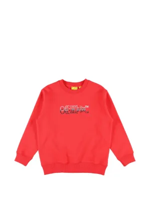 Moschino Kids ベアモチーフ スウェットシャツ | レッド | FARFETCH JP
