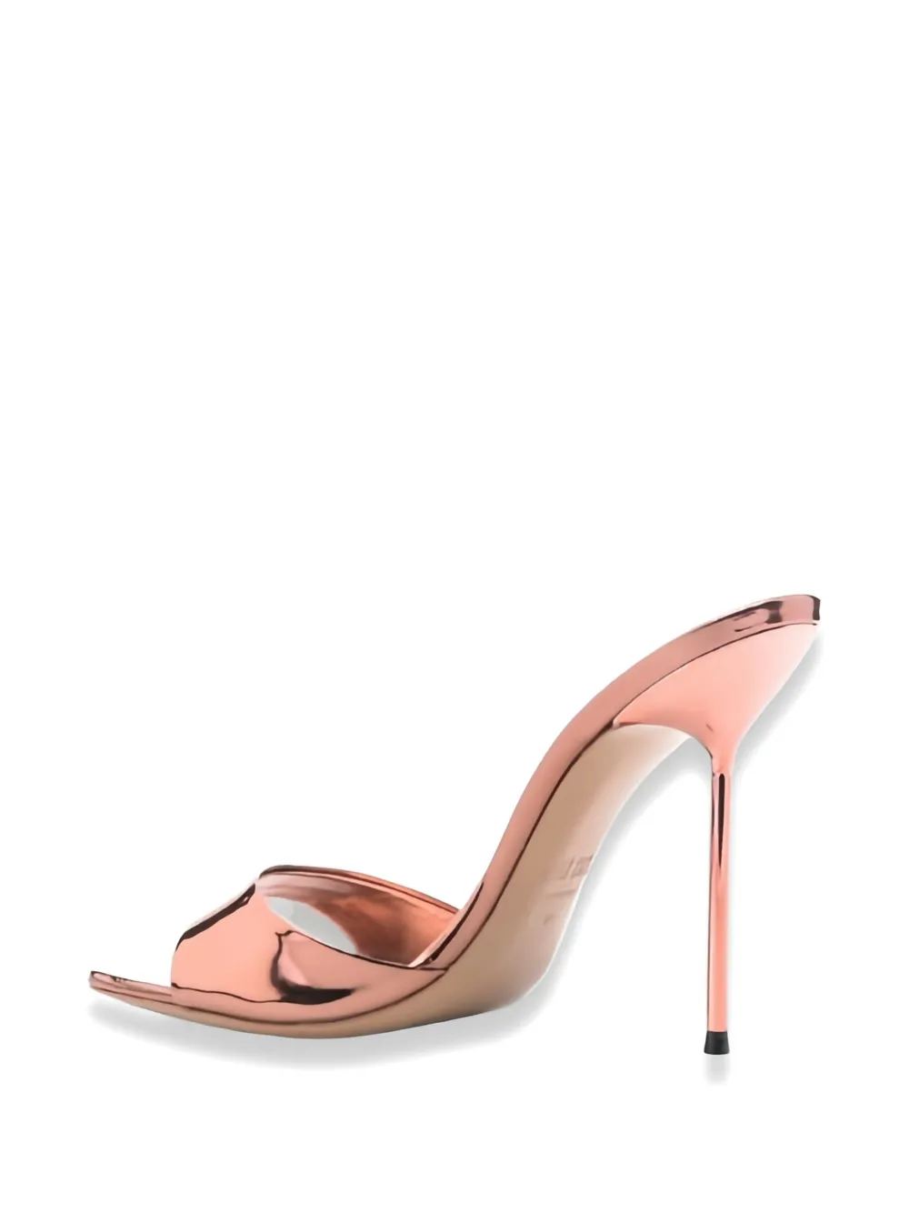 Paris Texas Lidia metallic-effect mules Roze