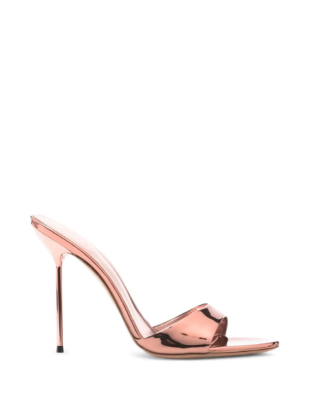 Paris Texas Lidia metallic-effect mules - Rosa