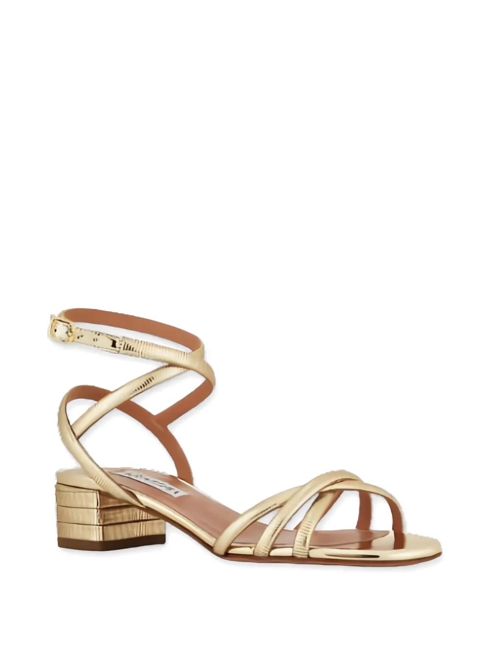 Aquazzura strappy buckle-fastening sandals Goud