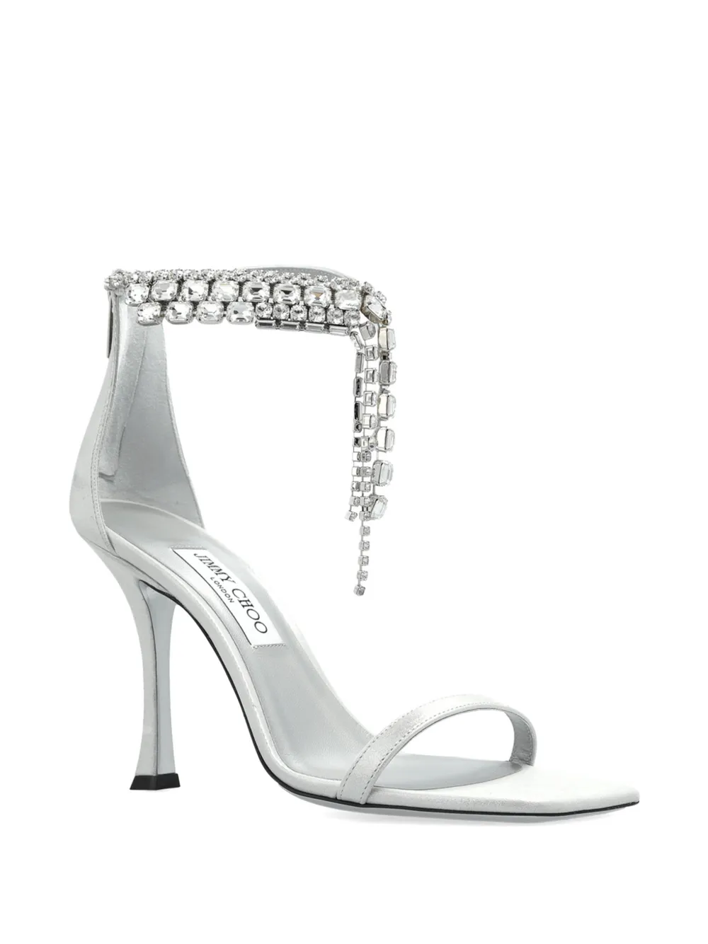 Jimmy Choo Verity crystal-embellished sandals Zilver