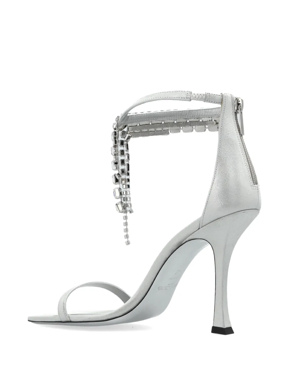 Jimmy Choo Verity crystal-embellished sandals Zilver