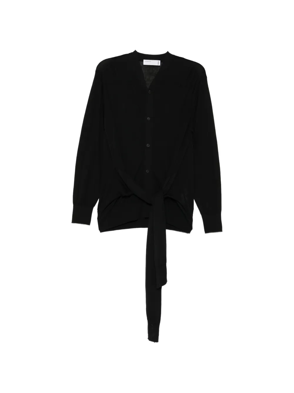 Toga high-gauge knitted cardigan - Nero