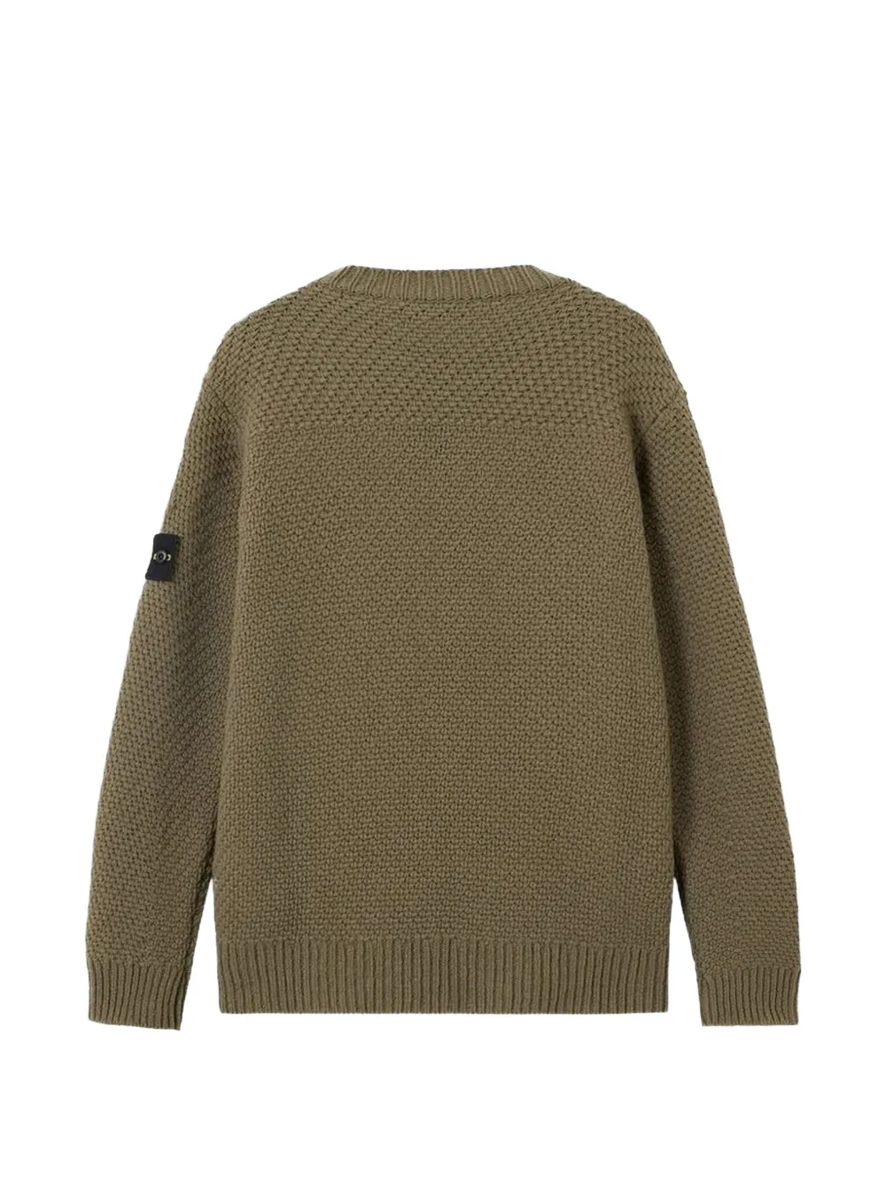 Stone Island 5100055 lambswool jumper Groen
