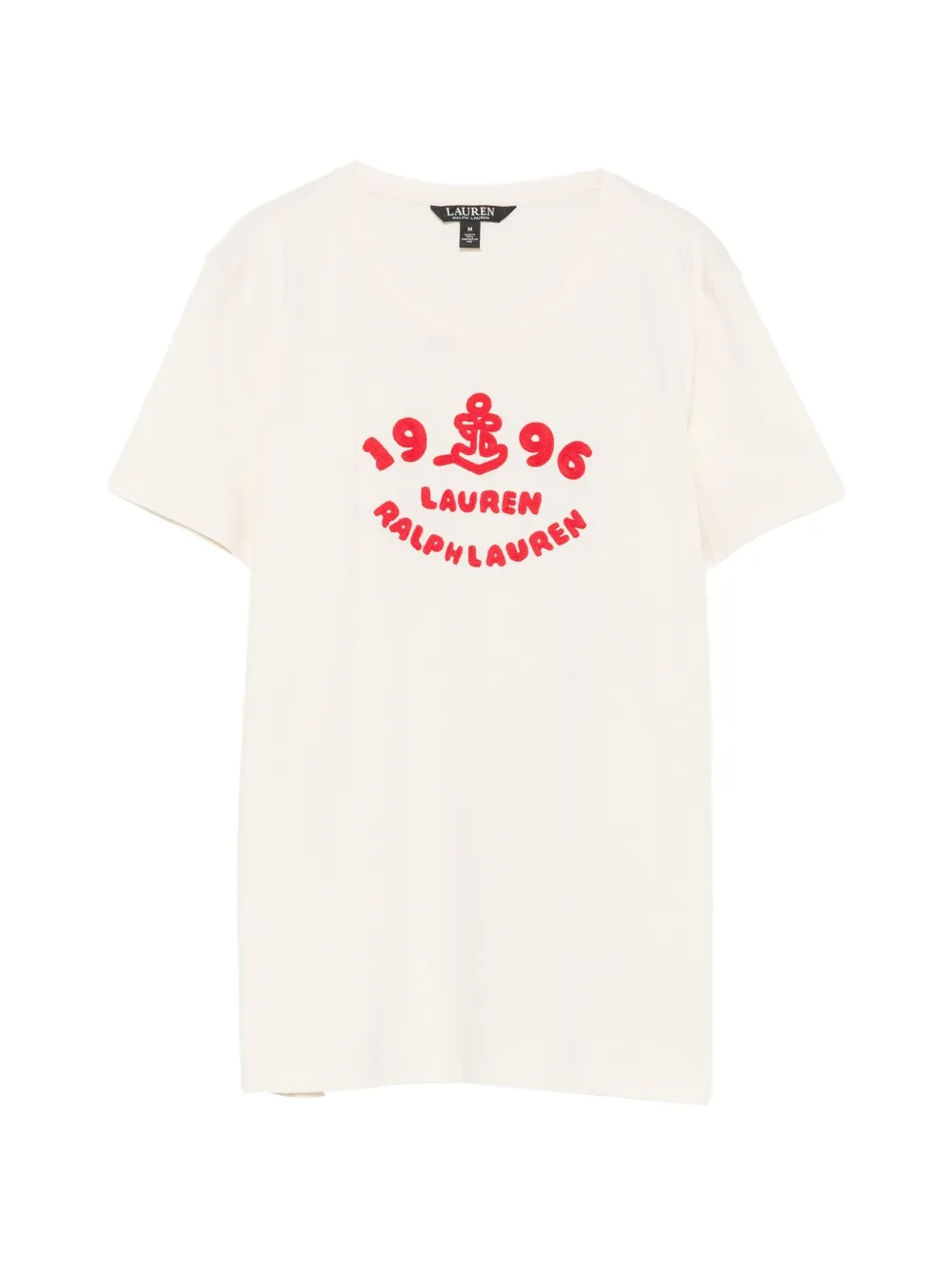 Lauren Ralph Lauren embroidered-logo T-shirt - Toni neutri