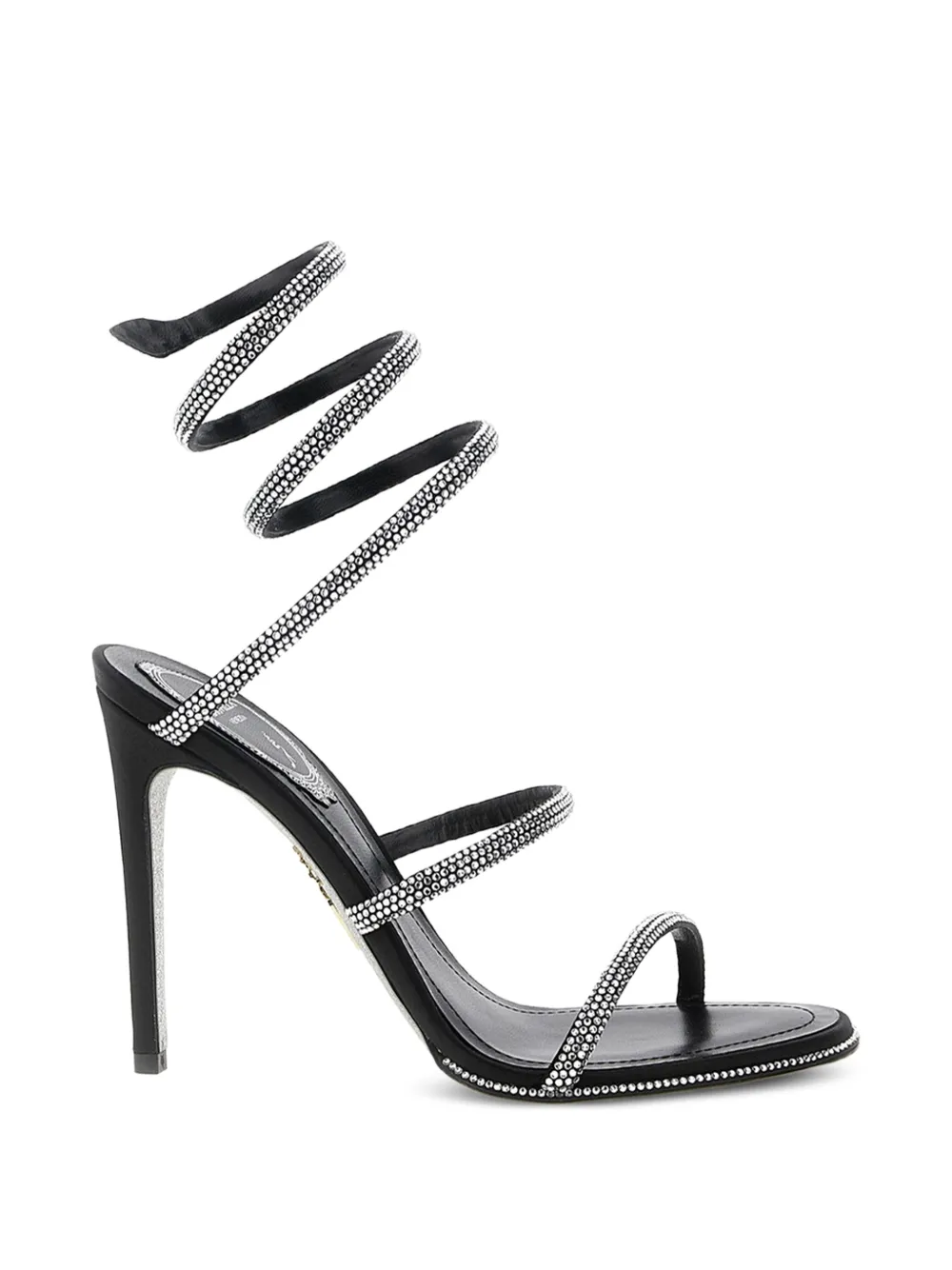 René Caovilla Cleo rhinestone-embellished sandals - Nero