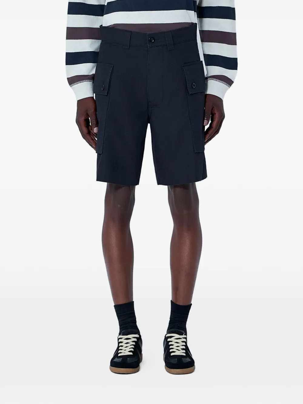 Margaret Howell flap-pocket cargo shorts - Nero