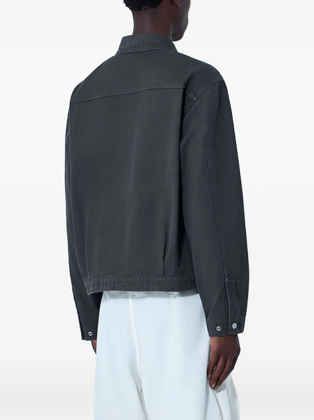 Stone Island Batavia-TC_S.I. Marina slub-katoenen jack Grijs
