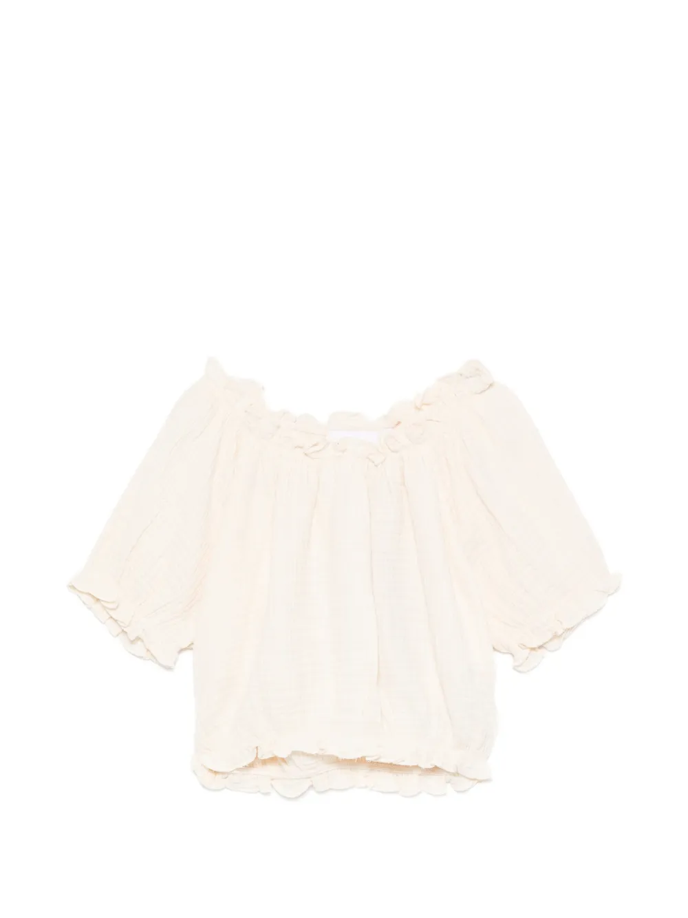 Molo Rafaela ruffled blouse - Nude