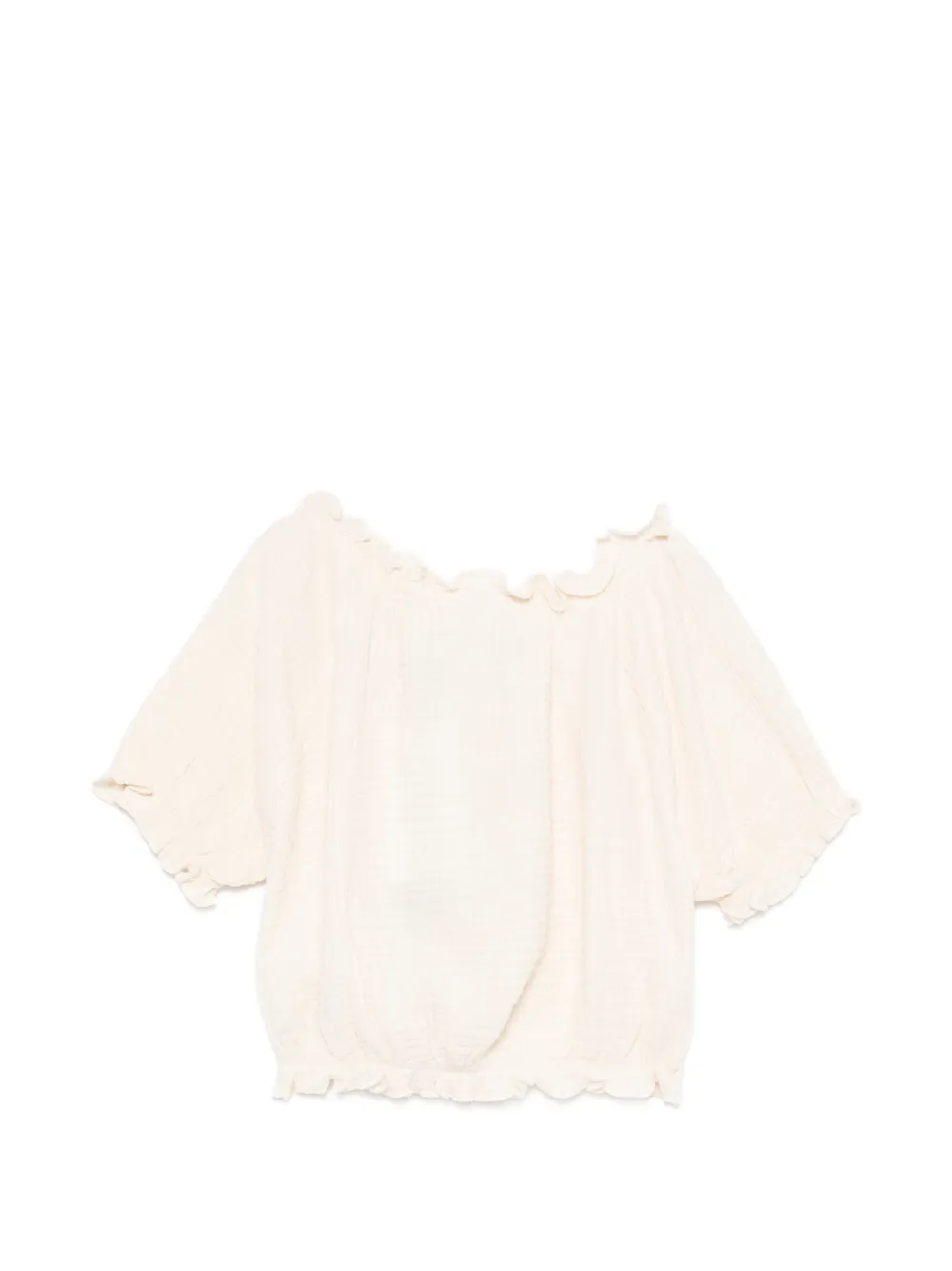 Molo Rafaela blouse met ruches Beige