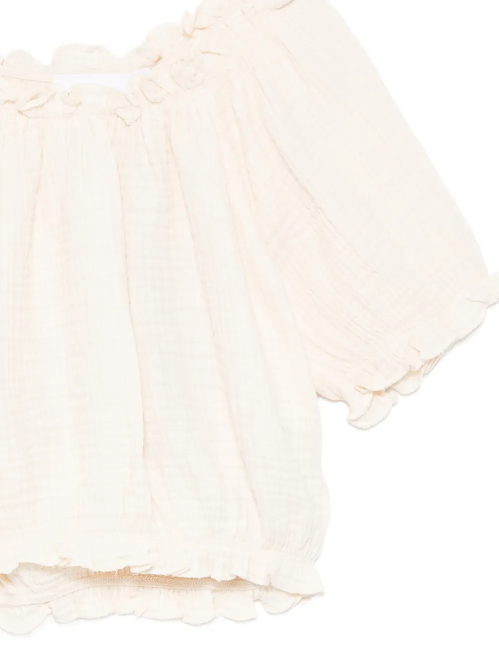 Molo Rafaela blouse met ruches Beige