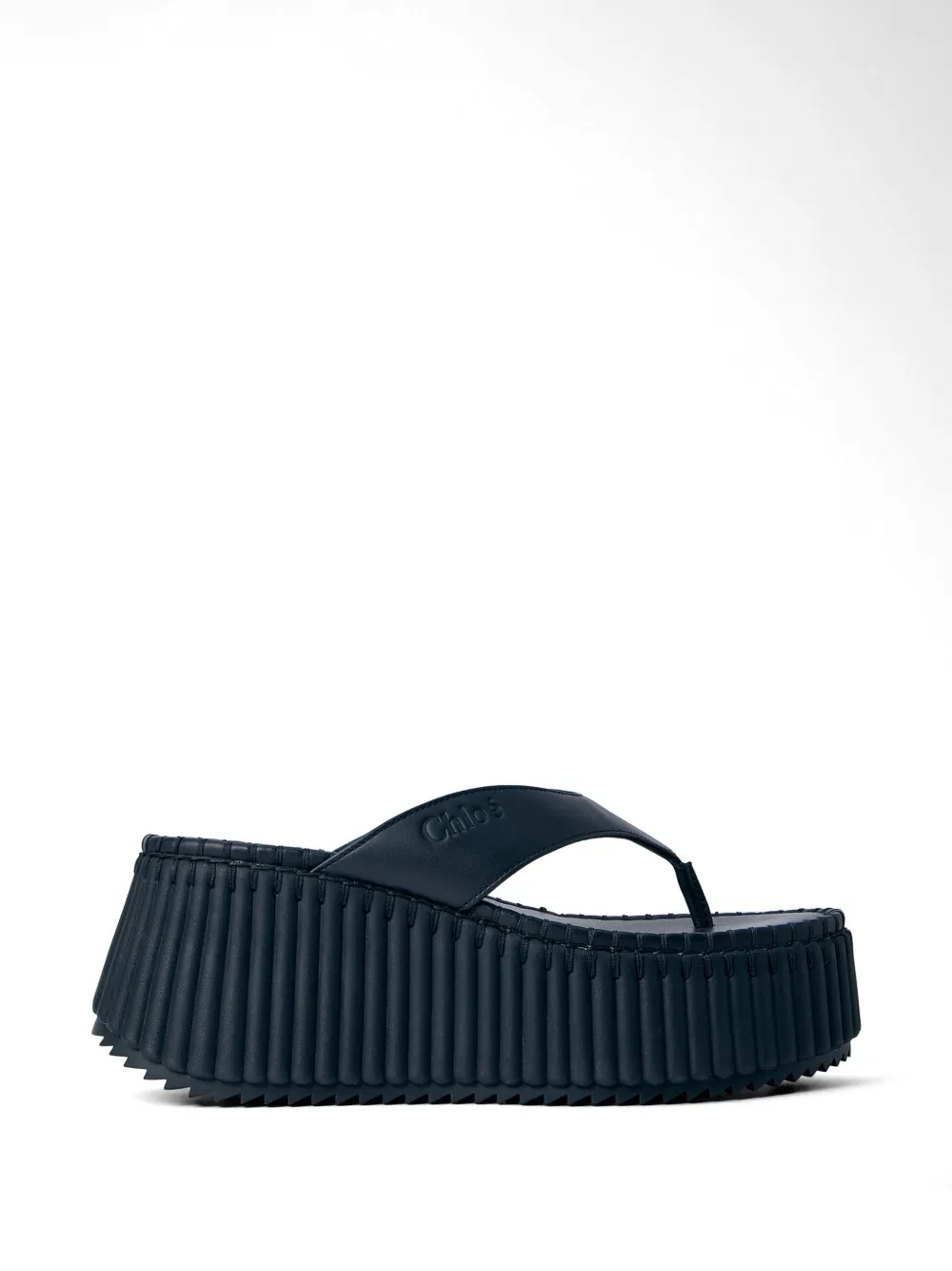 Chloé platform ridged-sole sandals Zwart