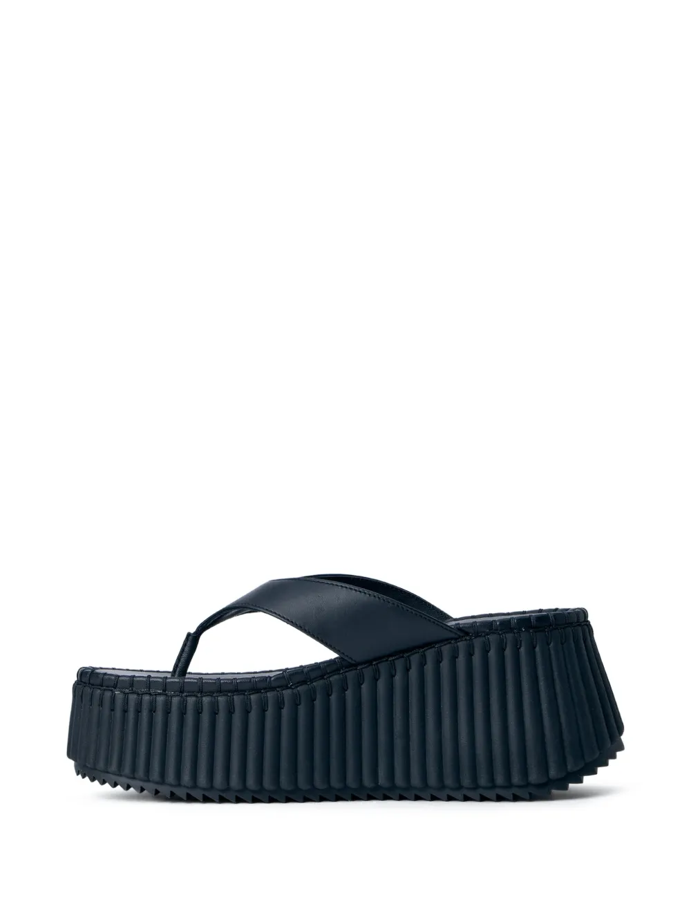 Chloé platform ridged-sole sandals Zwart
