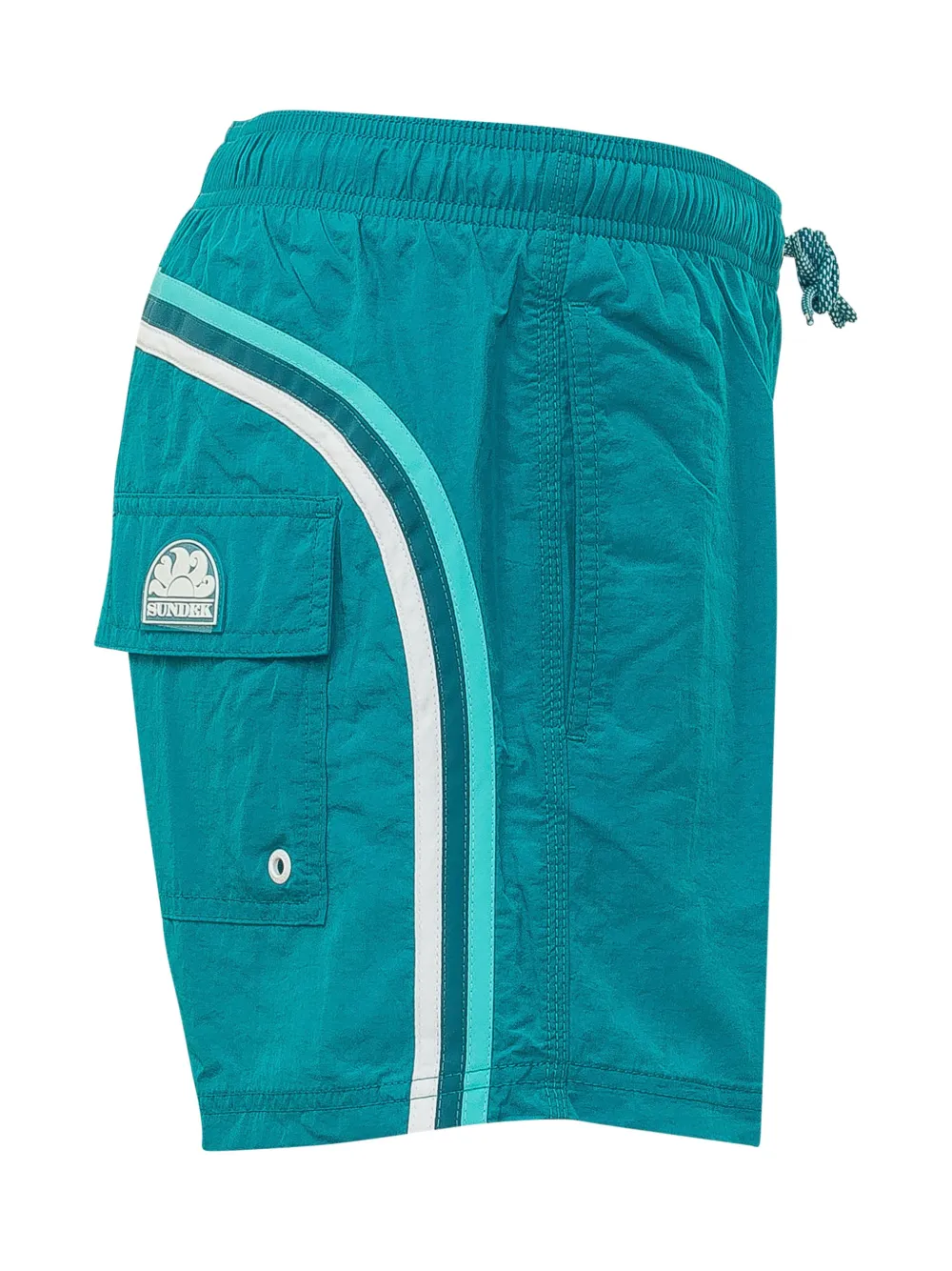 Sundek Boardshorts met drievoudige streep Blauw