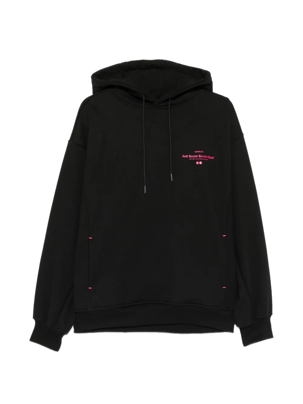 Anti Social Social Club x Songzio logo-print hoodie - Black