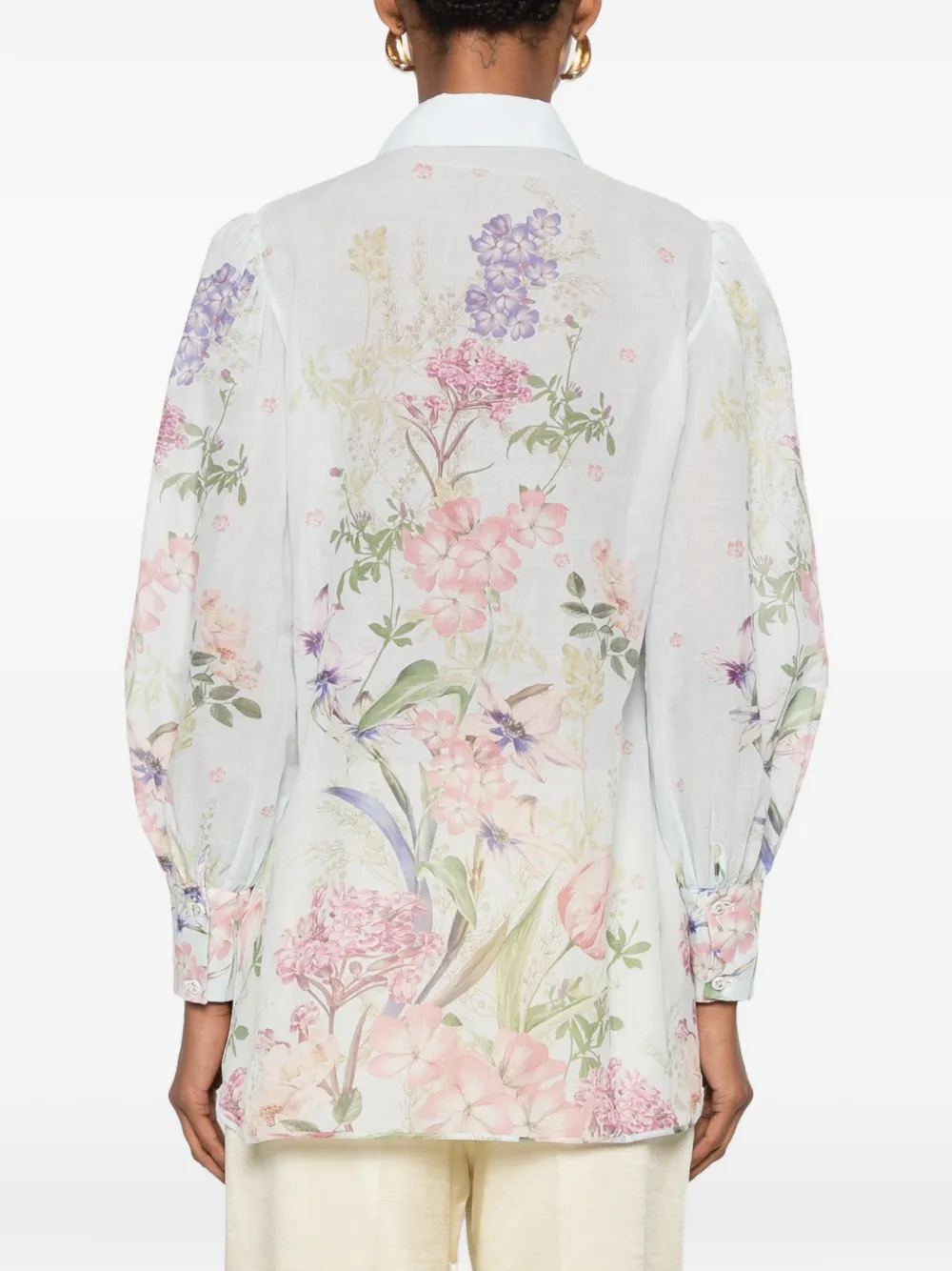 Charo Ruiz Ibiza Aster blouse met bloemenprint Blauw