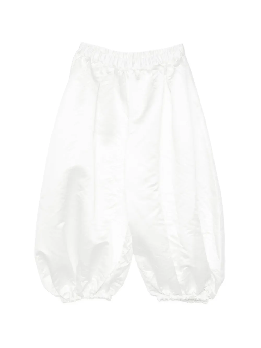 Comme Des Garçons drawstring elasticated-cuff trousers - Bianco