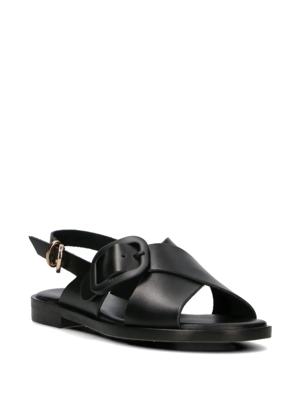 FRAU crossover-strap buckle-detail sandals Zwart